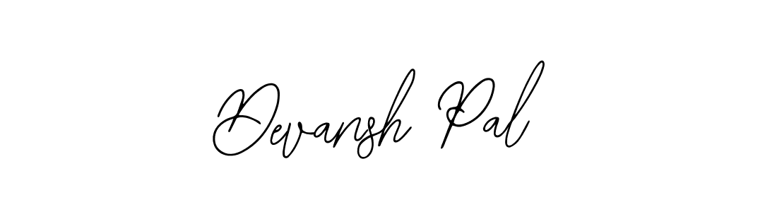 Use a signature maker to create a handwritten signature online. With this signature software, you can design (Bearetta-2O07w) your own signature for name Devansh Pal. Devansh Pal signature style 12 images and pictures png