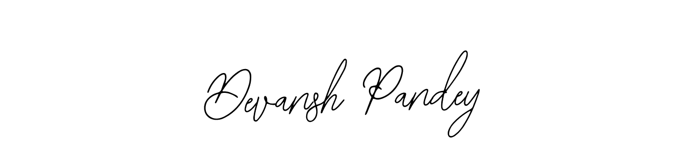 You should practise on your own different ways (Bearetta-2O07w) to write your name (Devansh Pandey) in signature. don't let someone else do it for you. Devansh Pandey signature style 12 images and pictures png