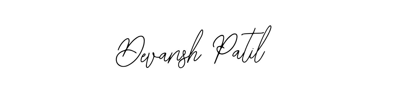 Design your own signature with our free online signature maker. With this signature software, you can create a handwritten (Bearetta-2O07w) signature for name Devansh Patil. Devansh Patil signature style 12 images and pictures png