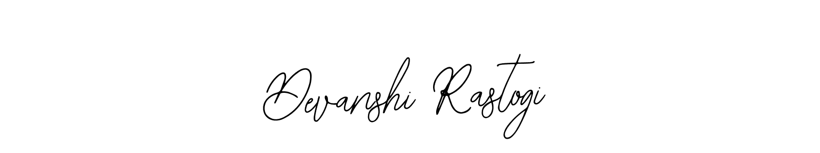 You should practise on your own different ways (Bearetta-2O07w) to write your name (Devanshi Rastogi) in signature. don't let someone else do it for you. Devanshi Rastogi signature style 12 images and pictures png