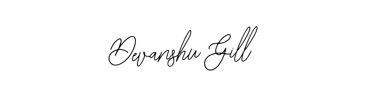 Also You can easily find your signature by using the search form. We will create Devanshu Gill name handwritten signature images for you free of cost using Bearetta-2O07w sign style. Devanshu Gill signature style 12 images and pictures png