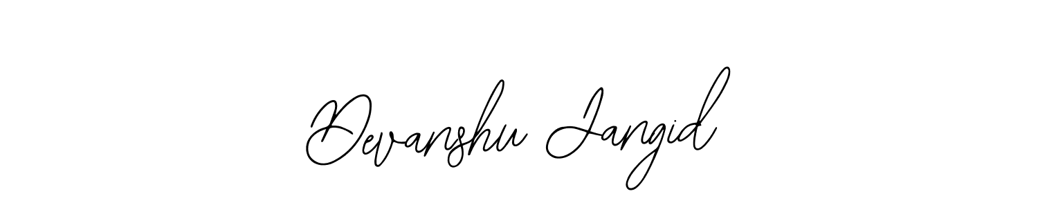 Also we have Devanshu Jangid name is the best signature style. Create professional handwritten signature collection using Bearetta-2O07w autograph style. Devanshu Jangid signature style 12 images and pictures png