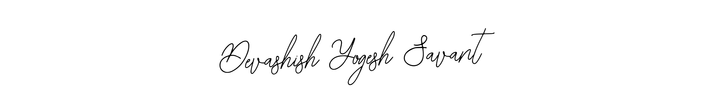 How to make Devashish Yogesh Savant name signature. Use Bearetta-2O07w style for creating short signs online. This is the latest handwritten sign. Devashish Yogesh Savant signature style 12 images and pictures png