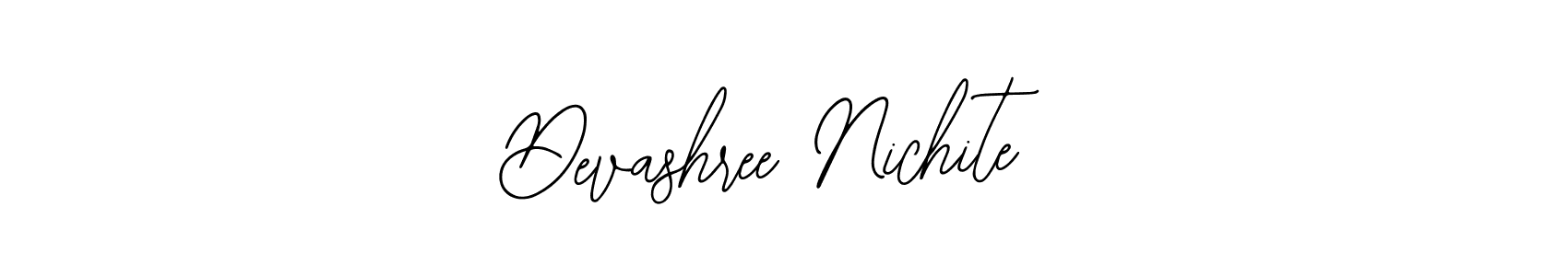 You should practise on your own different ways (Bearetta-2O07w) to write your name (Devashree Nichite) in signature. don't let someone else do it for you. Devashree Nichite signature style 12 images and pictures png