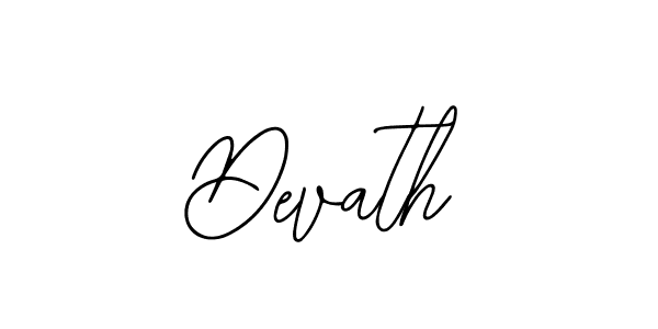 How to make Devath signature? Bearetta-2O07w is a professional autograph style. Create handwritten signature for Devath name. Devath signature style 12 images and pictures png