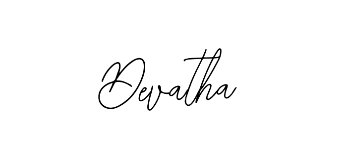 How to make Devatha name signature. Use Bearetta-2O07w style for creating short signs online. This is the latest handwritten sign. Devatha signature style 12 images and pictures png