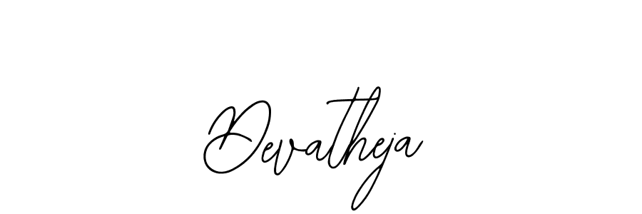 You should practise on your own different ways (Bearetta-2O07w) to write your name (Devatheja) in signature. don't let someone else do it for you. Devatheja signature style 12 images and pictures png