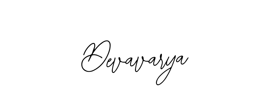 You should practise on your own different ways (Bearetta-2O07w) to write your name (Devavarya) in signature. don't let someone else do it for you. Devavarya signature style 12 images and pictures png