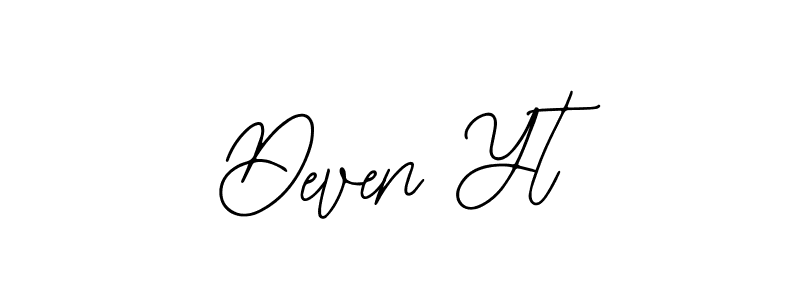 The best way (Bearetta-2O07w) to make a short signature is to pick only two or three words in your name. The name Deven Yt include a total of six letters. For converting this name. Deven Yt signature style 12 images and pictures png