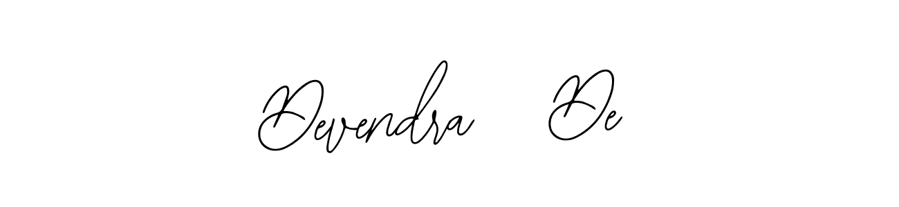 How to make Devendra   De name signature. Use Bearetta-2O07w style for creating short signs online. This is the latest handwritten sign. Devendra   De signature style 12 images and pictures png