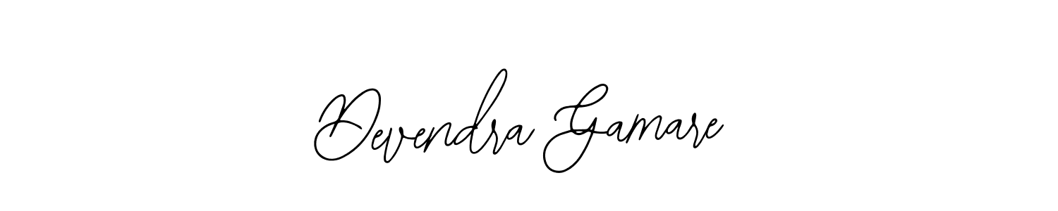 Also we have Devendra Gamare name is the best signature style. Create professional handwritten signature collection using Bearetta-2O07w autograph style. Devendra Gamare signature style 12 images and pictures png