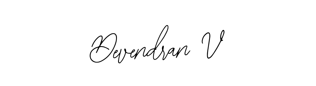 How to make Devendran V signature? Bearetta-2O07w is a professional autograph style. Create handwritten signature for Devendran V name. Devendran V signature style 12 images and pictures png