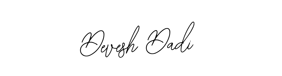 The best way (Bearetta-2O07w) to make a short signature is to pick only two or three words in your name. The name Devesh Dadi include a total of six letters. For converting this name. Devesh Dadi signature style 12 images and pictures png