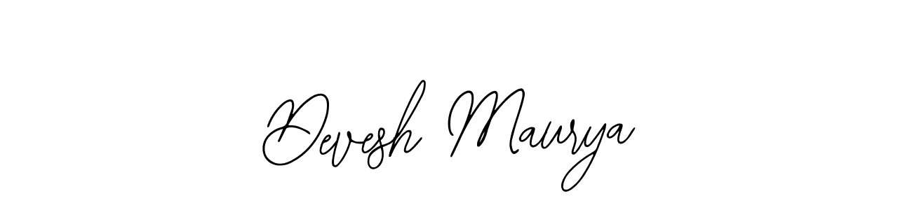 Also we have Devesh Maurya name is the best signature style. Create professional handwritten signature collection using Bearetta-2O07w autograph style. Devesh Maurya signature style 12 images and pictures png