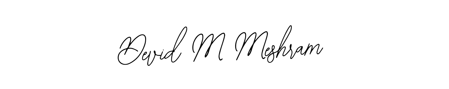 You can use this online signature creator to create a handwritten signature for the name Devid M Meshram. This is the best online autograph maker. Devid M Meshram signature style 12 images and pictures png