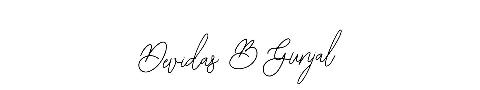 Make a beautiful signature design for name Devidas B Gunjal. With this signature (Bearetta-2O07w) style, you can create a handwritten signature for free. Devidas B Gunjal signature style 12 images and pictures png
