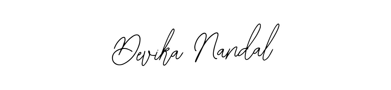 You should practise on your own different ways (Bearetta-2O07w) to write your name (Devika Nandal) in signature. don't let someone else do it for you. Devika Nandal signature style 12 images and pictures png