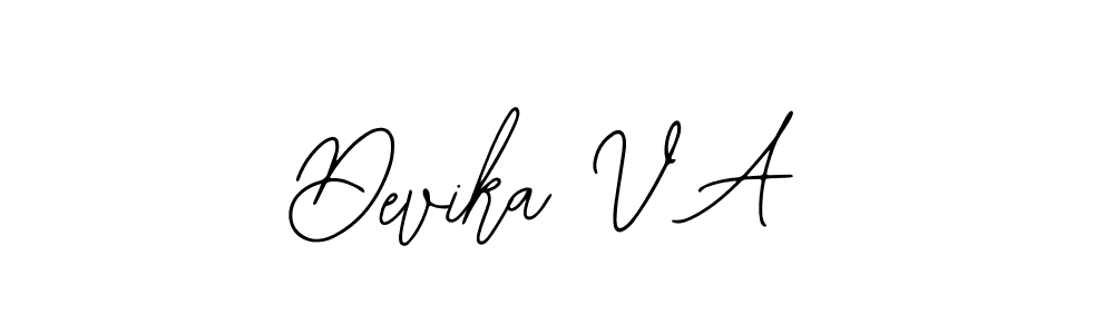 Use a signature maker to create a handwritten signature online. With this signature software, you can design (Bearetta-2O07w) your own signature for name Devika V A. Devika V A signature style 12 images and pictures png