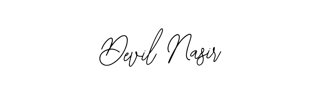 Use a signature maker to create a handwritten signature online. With this signature software, you can design (Bearetta-2O07w) your own signature for name Devil Nasir. Devil Nasir signature style 12 images and pictures png