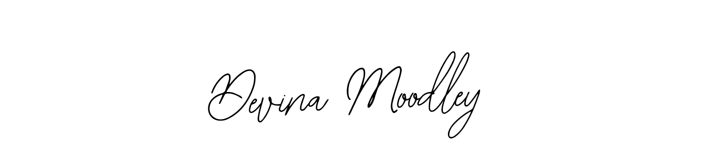 How to make Devina Moodley name signature. Use Bearetta-2O07w style for creating short signs online. This is the latest handwritten sign. Devina Moodley signature style 12 images and pictures png