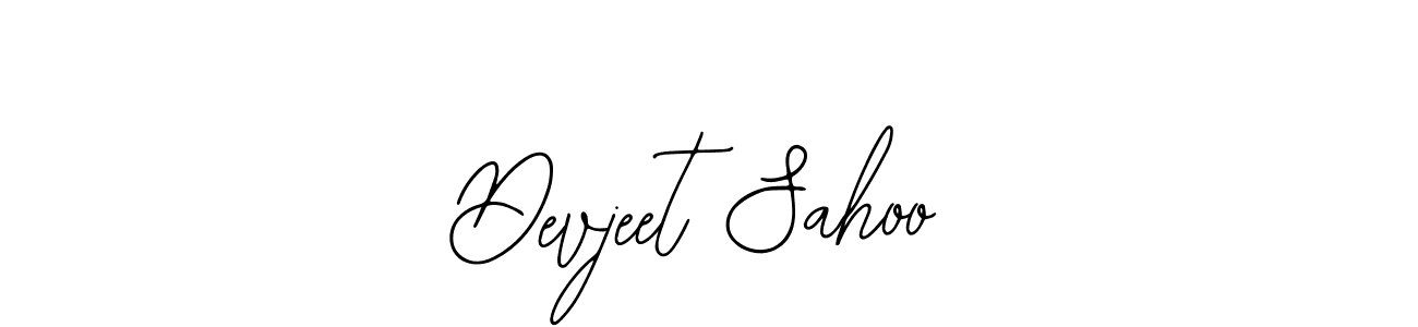 How to make Devjeet Sahoo name signature. Use Bearetta-2O07w style for creating short signs online. This is the latest handwritten sign. Devjeet Sahoo signature style 12 images and pictures png