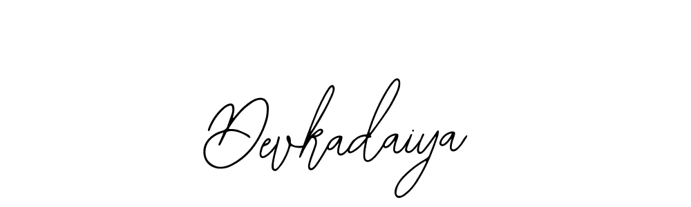 Create a beautiful signature design for name Devkadaiya. With this signature (Bearetta-2O07w) fonts, you can make a handwritten signature for free. Devkadaiya signature style 12 images and pictures png