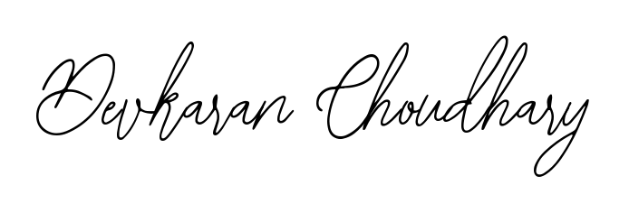 Personalize your online presence with Devkaran Choudhary signature rendered in elegant Bearetta-2O07w font. Great for website footers and blogs. Devkaran Choudhary signature style 12 images and pictures png