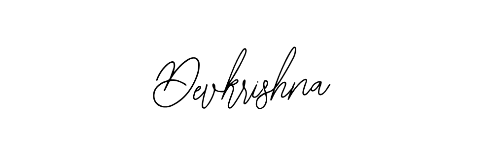How to make Devkrishna signature? Bearetta-2O07w is a professional autograph style. Create handwritten signature for Devkrishna name. Devkrishna signature style 12 images and pictures png