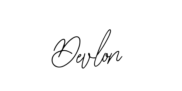 Devlon stylish signature style. Best Handwritten Sign (Bearetta-2O07w) for my name. Handwritten Signature Collection Ideas for my name Devlon. Devlon signature style 12 images and pictures png