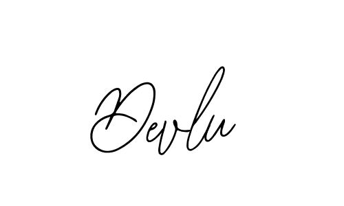 How to make Devlu name signature. Use Bearetta-2O07w style for creating short signs online. This is the latest handwritten sign. Devlu signature style 12 images and pictures png