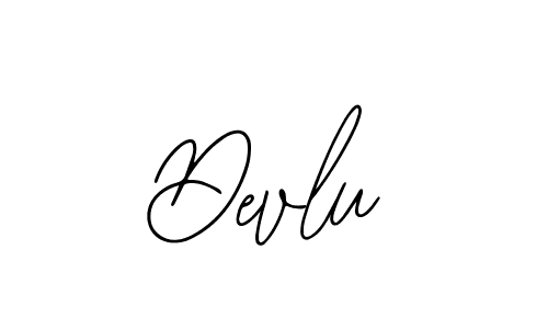 How to make Devlu name signature. Use Bearetta-2O07w style for creating short signs online. This is the latest handwritten sign. Devlu signature style 12 images and pictures png