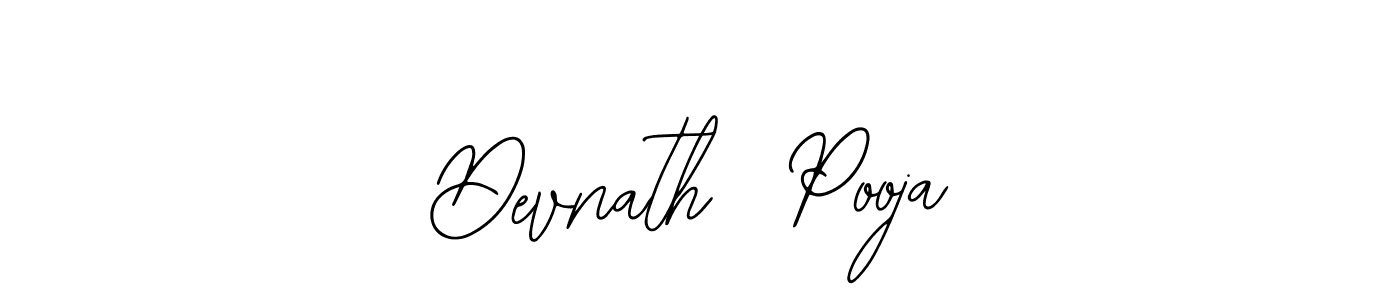 Similarly Bearetta-2O07w is the best handwritten signature design. Signature creator online .You can use it as an online autograph creator for name Devnath  Pooja. Devnath  Pooja signature style 12 images and pictures png