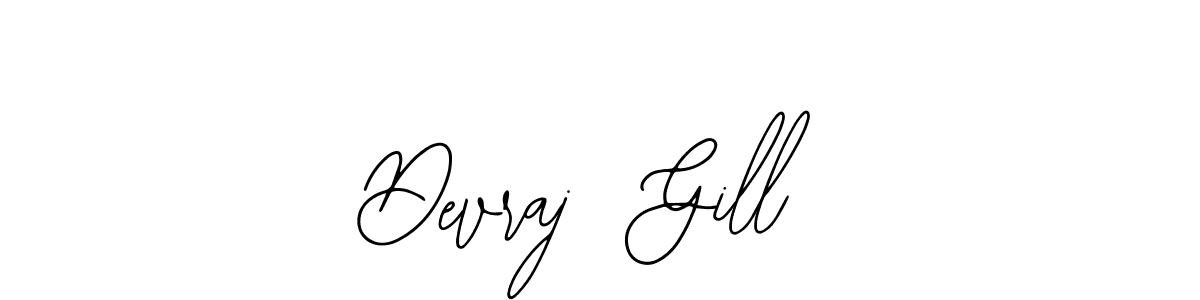 How to make Devraj  Gill name signature. Use Bearetta-2O07w style for creating short signs online. This is the latest handwritten sign. Devraj  Gill signature style 12 images and pictures png