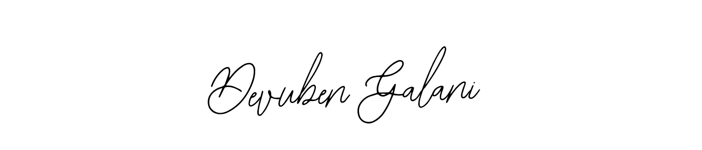 Devuben Galani stylish signature style. Best Handwritten Sign (Bearetta-2O07w) for my name. Handwritten Signature Collection Ideas for my name Devuben Galani. Devuben Galani signature style 12 images and pictures png