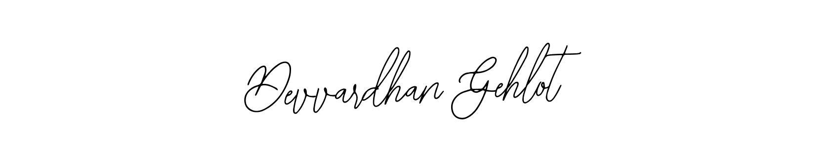 Design your own signature with our free online signature maker. With this signature software, you can create a handwritten (Bearetta-2O07w) signature for name Devvardhan Gehlot. Devvardhan Gehlot signature style 12 images and pictures png