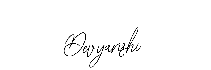 How to make Devyanshi name signature. Use Bearetta-2O07w style for creating short signs online. This is the latest handwritten sign. Devyanshi signature style 12 images and pictures png