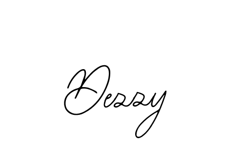 How to make Dezzy name signature. Use Bearetta-2O07w style for creating short signs online. This is the latest handwritten sign. Dezzy signature style 12 images and pictures png