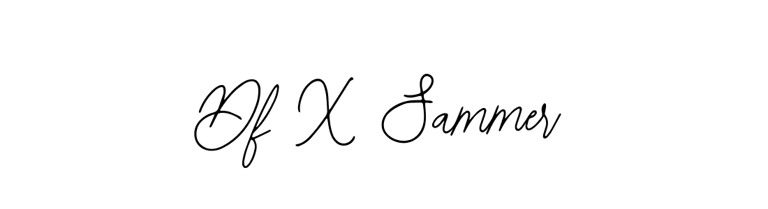 if you are searching for the best signature style for your name Df X Sammer. so please give up your signature search. here we have designed multiple signature styles  using Bearetta-2O07w. Df X Sammer signature style 12 images and pictures png