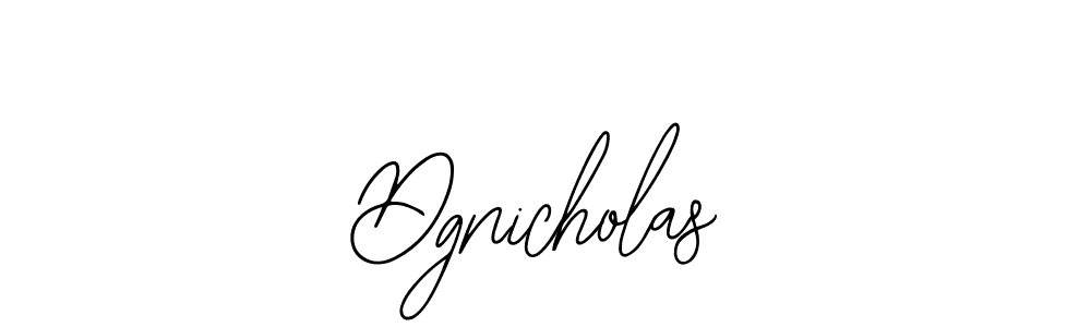 if you are searching for the best signature style for your name Dgnicholas. so please give up your signature search. here we have designed multiple signature styles  using Bearetta-2O07w. Dgnicholas signature style 12 images and pictures png