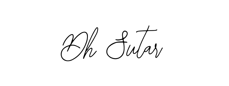 Use a signature maker to create a handwritten signature online. With this signature software, you can design (Bearetta-2O07w) your own signature for name Dh Sutar. Dh Sutar signature style 12 images and pictures png