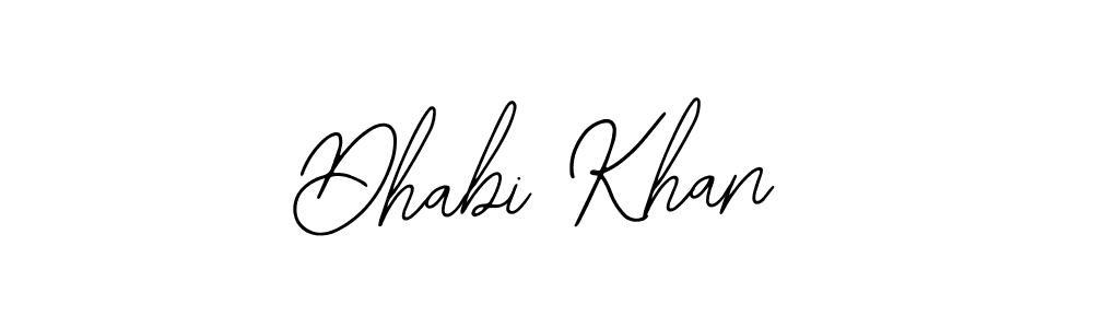 You should practise on your own different ways (Bearetta-2O07w) to write your name (Dhabi Khan) in signature. don't let someone else do it for you. Dhabi Khan signature style 12 images and pictures png