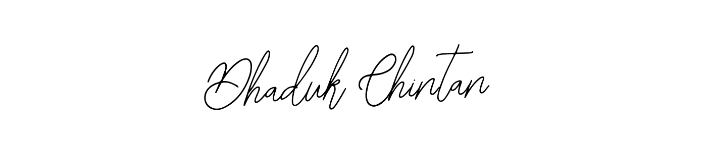 How to make Dhaduk Chintan signature? Bearetta-2O07w is a professional autograph style. Create handwritten signature for Dhaduk Chintan name. Dhaduk Chintan signature style 12 images and pictures png