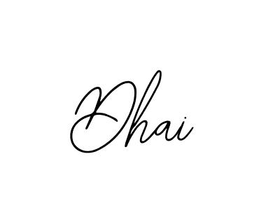 Also we have Dhai name is the best signature style. Create professional handwritten signature collection using Bearetta-2O07w autograph style. Dhai signature style 12 images and pictures png