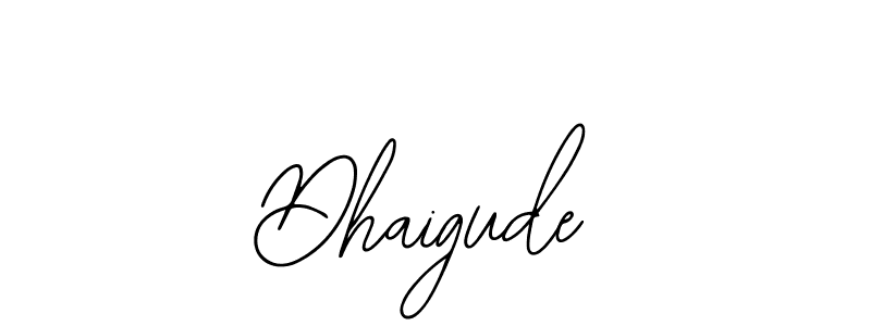 Also we have Dhaigude name is the best signature style. Create professional handwritten signature collection using Bearetta-2O07w autograph style. Dhaigude signature style 12 images and pictures png