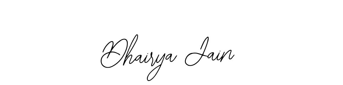 Use a signature maker to create a handwritten signature online. With this signature software, you can design (Bearetta-2O07w) your own signature for name Dhairya Jain. Dhairya Jain signature style 12 images and pictures png