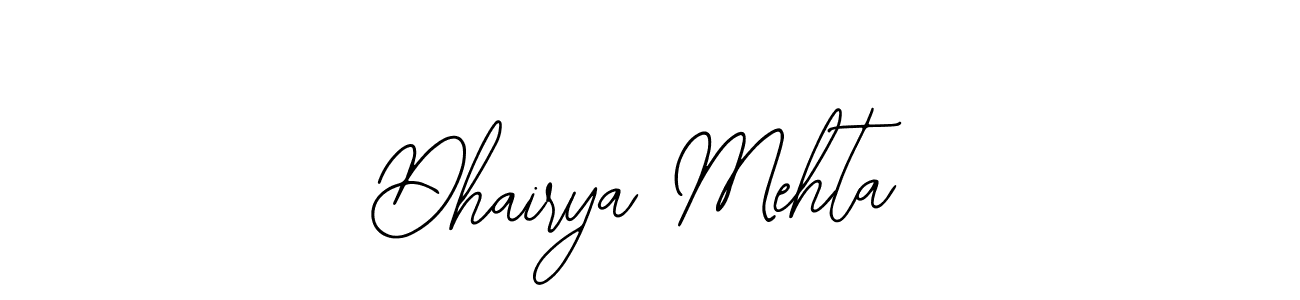 Dhairya Mehta stylish signature style. Best Handwritten Sign (Bearetta-2O07w) for my name. Handwritten Signature Collection Ideas for my name Dhairya Mehta. Dhairya Mehta signature style 12 images and pictures png