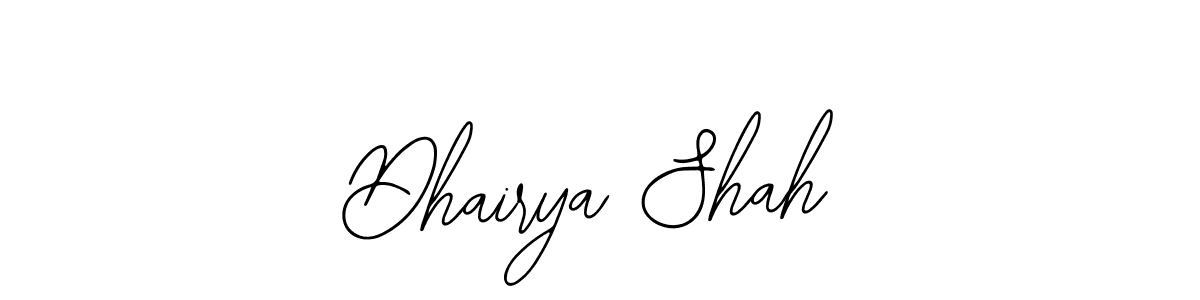 How to Draw Dhairya Shah signature style? Bearetta-2O07w is a latest design signature styles for name Dhairya Shah. Dhairya Shah signature style 12 images and pictures png