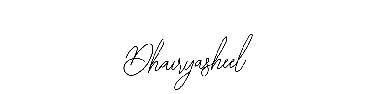 Design your own signature with our free online signature maker. With this signature software, you can create a handwritten (Bearetta-2O07w) signature for name Dhairyasheel. Dhairyasheel signature style 12 images and pictures png