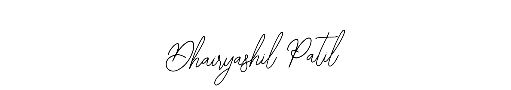 You should practise on your own different ways (Bearetta-2O07w) to write your name (Dhairyashil Patil) in signature. don't let someone else do it for you. Dhairyashil Patil signature style 12 images and pictures png
