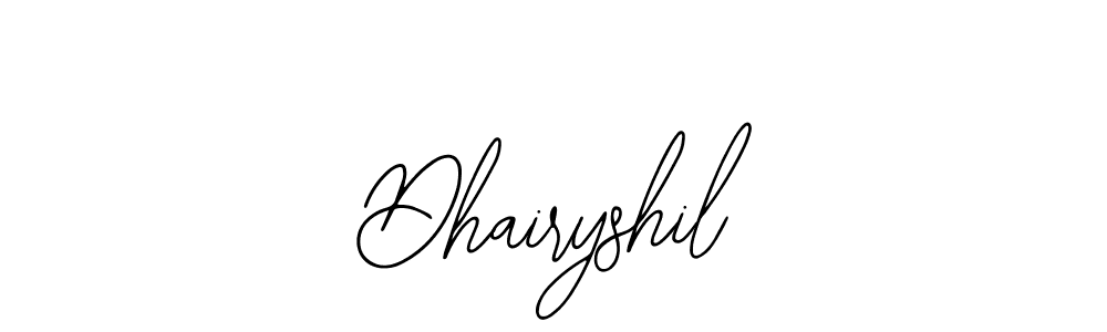 Use a signature maker to create a handwritten signature online. With this signature software, you can design (Bearetta-2O07w) your own signature for name Dhairyshil. Dhairyshil signature style 12 images and pictures png